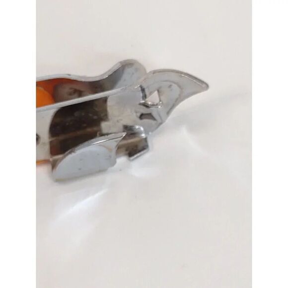 Vintage Ekco Bottle Opener Retractable Corkscrew Wine Opener- Orange Made in USA - Picture 10 of 12